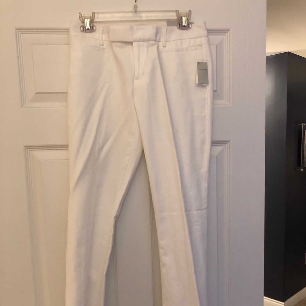 White Gap Modern Boot dress pants